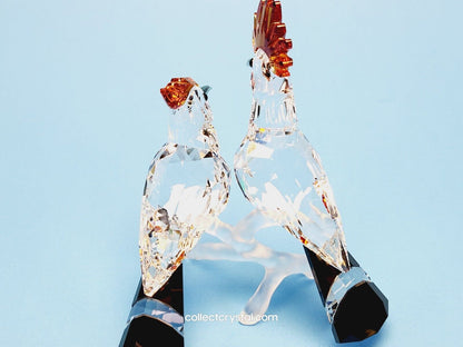 Birds HOOPOE Figurine on frosted branch, 925080