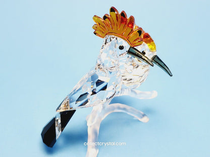 Birds HOOPOE Figurine on frosted branch, 925080