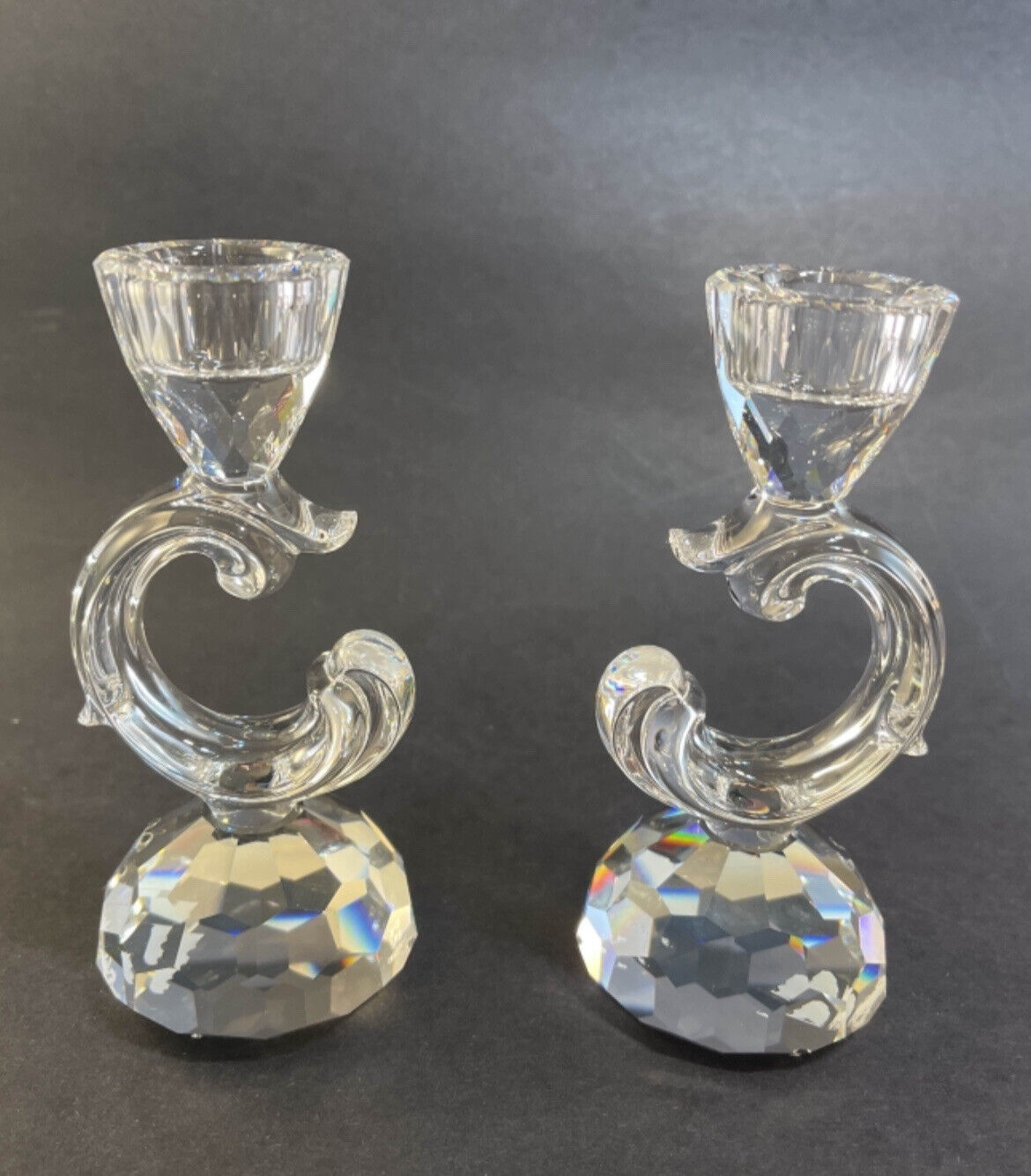 pair of Baroque Candleholders - 1983-1986 Accessories Home Decor