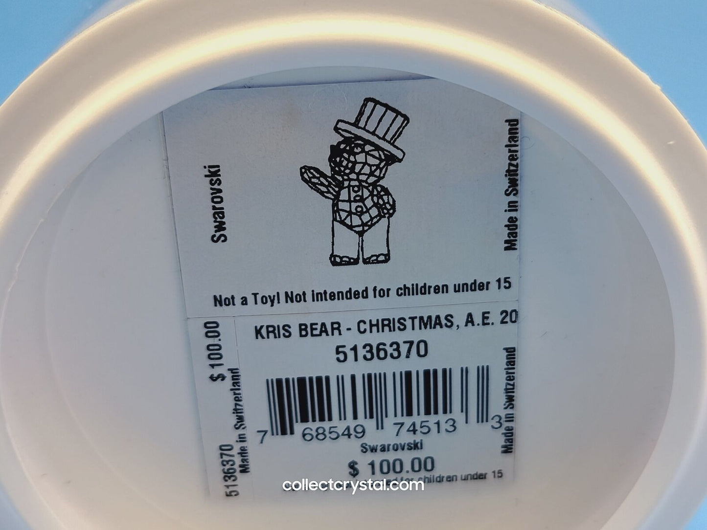 Kris Bear - Christmas wearing Black Top Hat 2015 ANNUAL EDITION