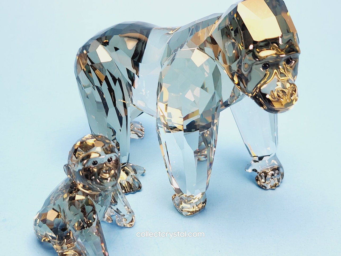 Endangered Gorilla Mom & Baby Cub Figurines 2009 AE 952504