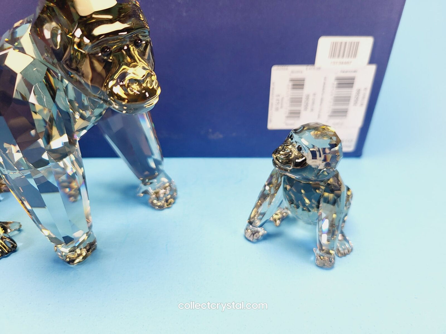 Endangered Gorilla Mom & Baby Cub Figurines 2009 AE 952504