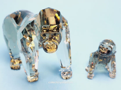 Endangered Gorilla Mom & Baby Cub Figurines 2009 AE 952504