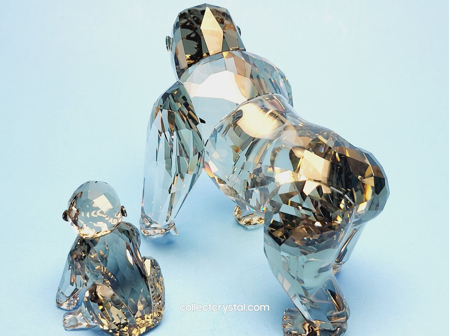 Endangered Gorilla Mom & Baby Cub Figurines 2009 AE 952504
