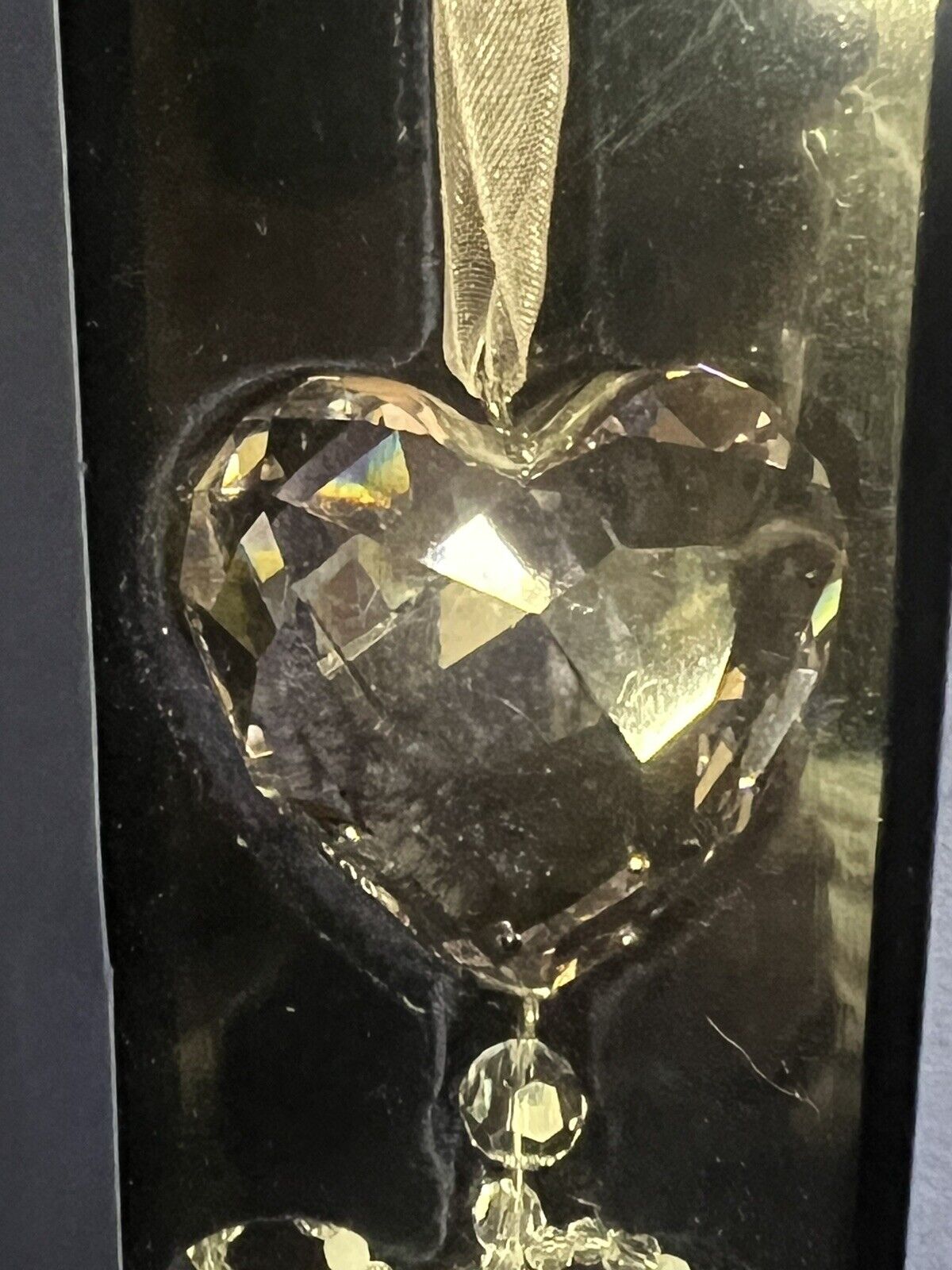 2008 Disney PINK HEART & Minnie Or Mickey Mouse Christmas Ornament